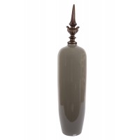 Vaso Elegante com ponteira  Cinza  Vaso Elegante com ponteira  Cinza